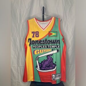Jonestown Cult Basketball Jersey (GoodShirts Ltd)